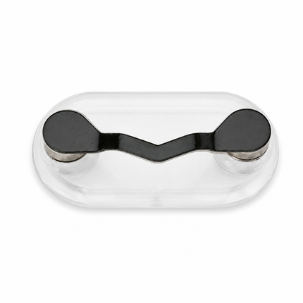 Eyeglasses Holder Black Stainless Steel Magnetic Clip for Glasses