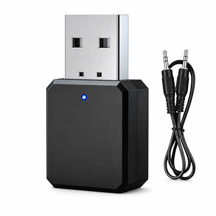Bluetooth Audio Adapter USB 2 in 1 TX RX for Car Stereo AUX