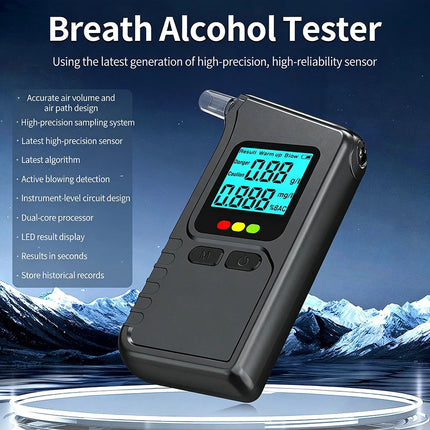 Breathalyzer Alcohol Tester Breath Test LCD Display Analyzer Tester Breathalyzer