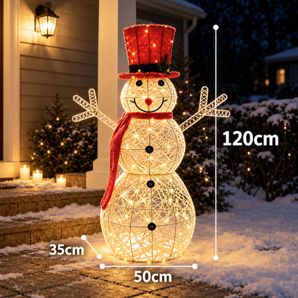 Christmas Snowman LED Light Up for Home Garden Porch Indoor Outdoor Xmas Decor 70/90/120cm