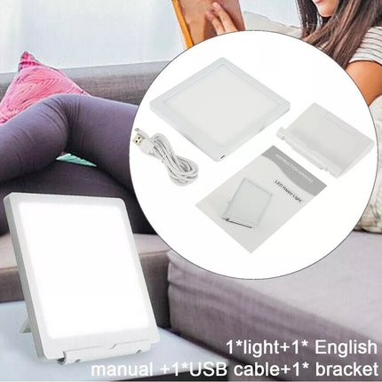 SAD Light Therapy Lamp Led Therapy Light 10000 Lux Daylight Box Portable Natural
