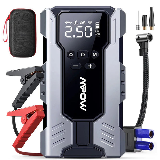 39800mAh Car Jump Starter with Air Compressor 7000A Car Jump Starter 12V Auto