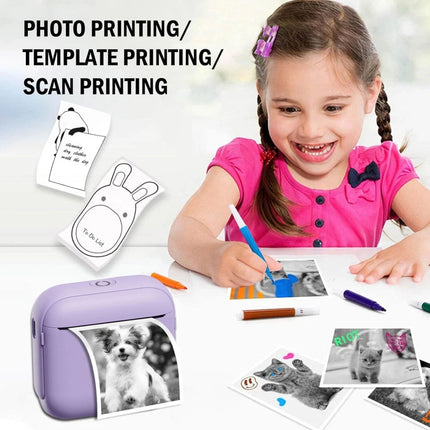 Mini Pocket Thermal Printer Bluetooth Wireless Photo Notes Inkless Sticker Paper