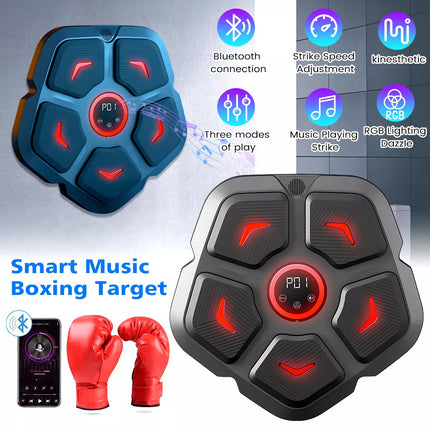 Smart Punching Boxing Electronic Music Machine 9 Speeds with Box Gloves