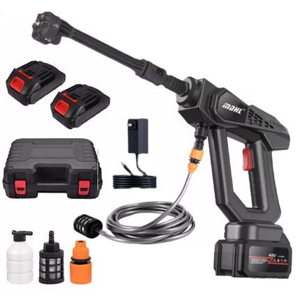 1500W Cordless Electric High Pressure Washer Water Spray Gun Car Cleaner 2 Batteries