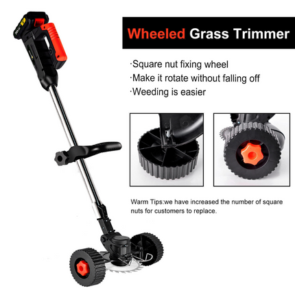 Cordless Electric Grass String Trimmer Lawn Cutter Brush Mower Whipper Snipper