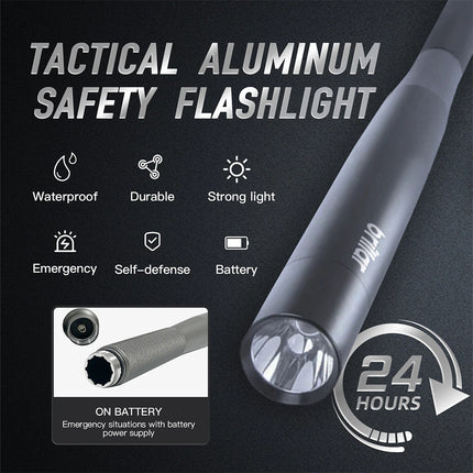 LED Flashlight Emergency Super Bright Torch Tactical Long Lamp 3 Mode Waterproof