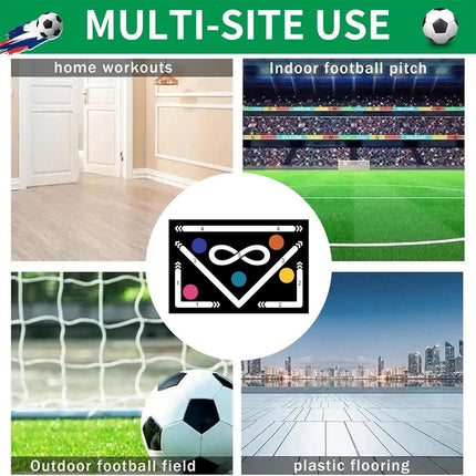 Football Skills Training Mat Non Slip Adults Dribble Training Carpet Sports