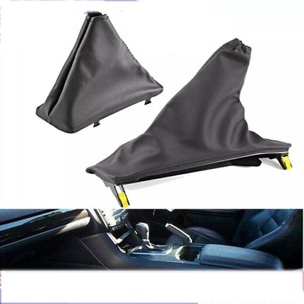 T-Bar + Handbrake Boot cover Set Black Leather For Ford Falcon FG FG-X 2008-2018