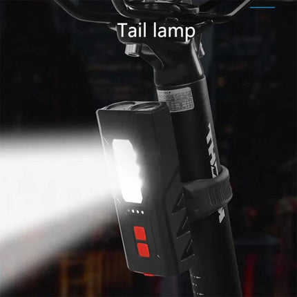 Waterproof Bicycle Bike Lights Front Rear Tail Light Lamp USB Rechargeable IPX4
