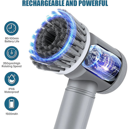 Power Spin Scrubber Cordless Electric Spin Scrubber Handhold Cleaning Brush