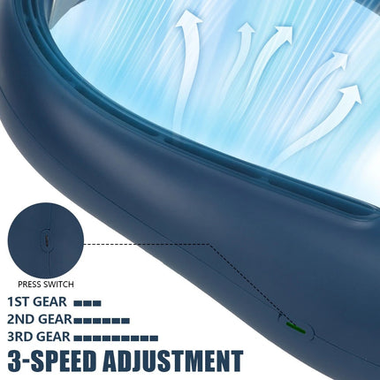 Rechargeable Portable Neck Fan Personal Hanging Bladeless Cooling Fan Hands-Free