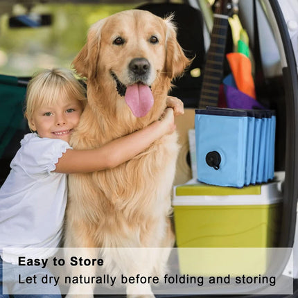120x30cm Foldable Pet Swimming Pool Durable PVC Dog Pool for Outdoor & Indoor Use Light Blue