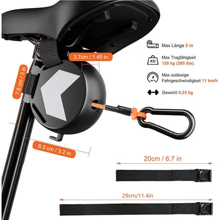 Bicycle Tow Rope Mountain Bike Parent-Child Pull Rope Portable Outdoor Tow Rope