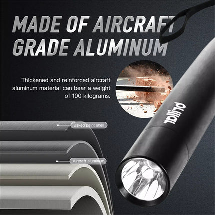 LED Flashlight Emergency Super Bright Torch Tactical Long Lamp 3 Mode Waterproof