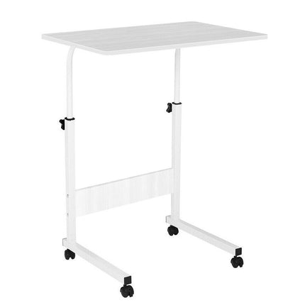 Laptop Desk Portable Mobile Computer Desk Stand Adjustable Bed Desk Table White