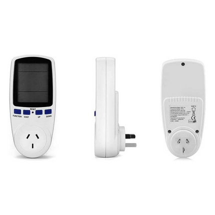Plug 240V Watt Meter Power Energy Monitor Equipment Electricity Usage Socket