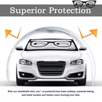 Car Windscreen Sun Shade Folding Windshield Sunshade Front Window Visor Eyes Big