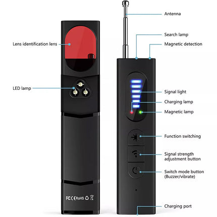 Hidden Camera Detector Bug Detector Anti Spy Kits Scanner Bug Finder GPS Tracker