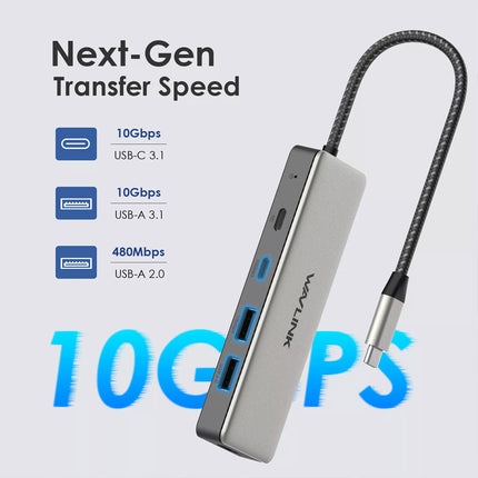 Type C to HDMI USB C Hub 4K HDMI Laptop Docking Station USB A 3.1 10Gbps 125W PD