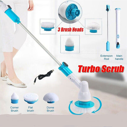 Electric Spin Scrubber Turbo Scrub Cleaning Brush Cordless Chargeable Bathroom