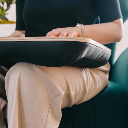Portable Lap Tray Desk Cushion Computer Laptop Table Pillow Read Workstation Black