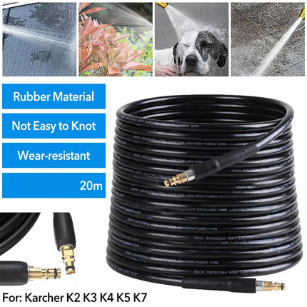 20M Extension Hose Pipes For Karcher K2 K3 K4 K5 K7 Series High Pressure Washer 20m
