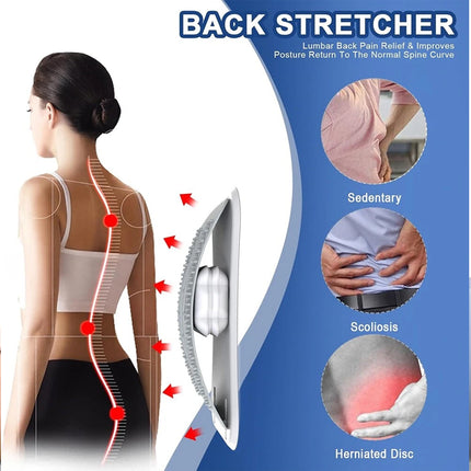 Back Support Stretcher Extender Posture Massager Chiro Lumbar Pain Relief