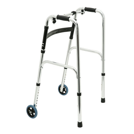 Folding Walker Medical Walking Aid Frame Height Adjustable Lightweight Outdoor