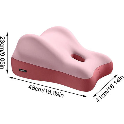 Couples Butt Cushion Multifunctional Back Waist Invisible Wedge Memory Pillow Pink