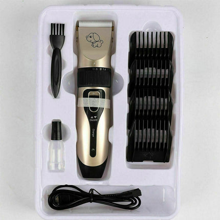 Cat Dog Pet Clippers Hair Electric Clipper Grooming Trimmer Shaver Cordless Kit