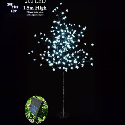 1.5M 200LED Cool White Solar Cherry Blossom Christmas Tree