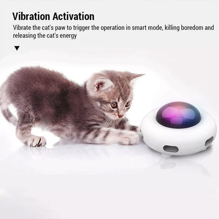 Interactive UFO Cat Toy Electric Teaser Pet Entertainment Fun Toy for Cats