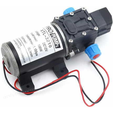 100W 12V 160PSI Pressure Water Pump Caravan Camping Boat 8L/Min Self-Priming