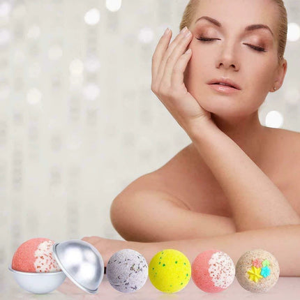 16PCS Metal Aluminum Bath Bomb Molds Moulds DIY Homemade Crafting GIFTS 8 Shapes