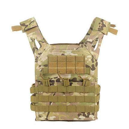 Military Tactical Vest JPC Airsoft Molle Combat Plate Carrier Paintball Hunting Cp Camo