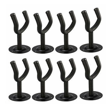 8Pcs Guitar Hanger Wall Mount Holder Hook Rack Bracket Padded Instrument Display
