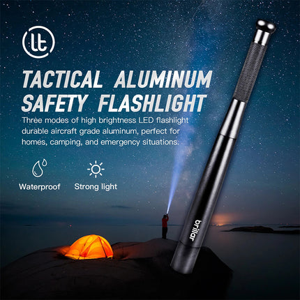 LED Flashlight Emergency Super Bright Torch Tactical Long Lamp 3 Mode Waterproof