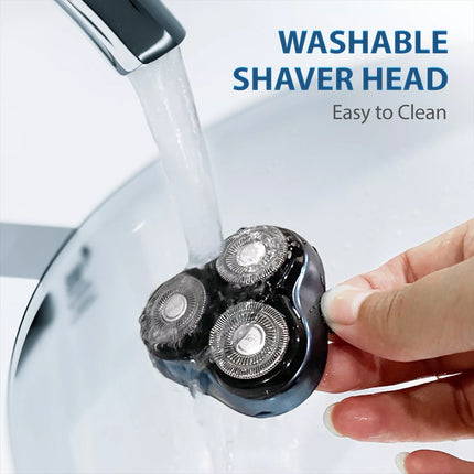 3 Rotary Head Cordless Electric Shaver Razor Pop-Up Trimmer Men's Facial