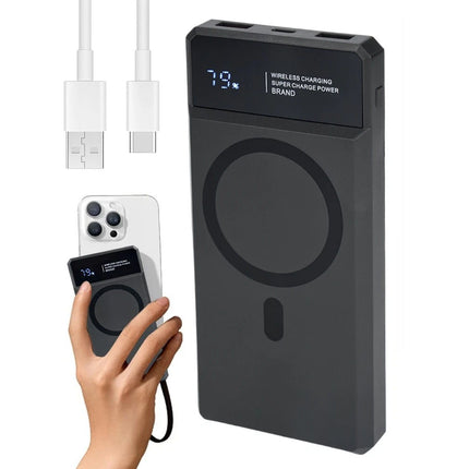 Portable 20000mah Power Bank USB Backup Battery Charger Wirless For Mobile Phone