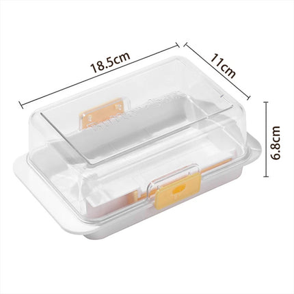 Butter Dish with Lid Easy Scoop Butter Keeper Container Refrigerator Countertop