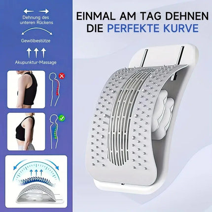 Back Support Stretcher Extender Posture Massager Chiro Lumbar Pain Relief