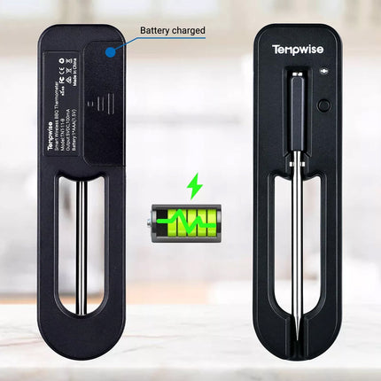 Wireless Meat Thermometer 2-IN-1 Bluetooth 98ft Free APP Grill BBQ Cooking Set