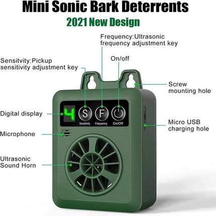 Outdoor Anti Bark Device Ultrasonic Dog Barking Control Stop Repeller Trainer