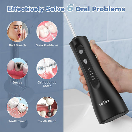 Water Flosser Cordless 5 Modes Dental Floss Oral Irrigator Teeth Cleaner