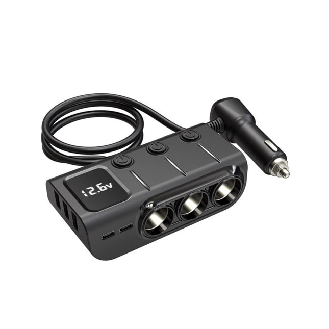 3Way 12-24V Car Cigarette Charger Lighter Socket Splitter Power USB Adapter Port 3Way Car Charger