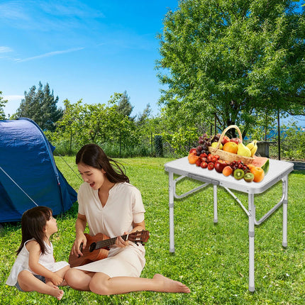 Camping Table Roll Up Folding Portable Aluminium Outdoor BBQ Desk Picnic 60CM