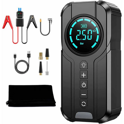 1000mAh Car Tire Air Inflator Portable Tyre Electric Pump Cordless with USB