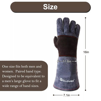 Handling Anti Bite Gloves Training Snake Cat Dog Pet Leather Safety Protective