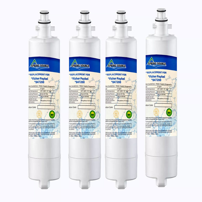 4 X For Fisher Paykel 847200 Compatible Fridge Water Filter starts starting RF610 RF522 RF730QZ